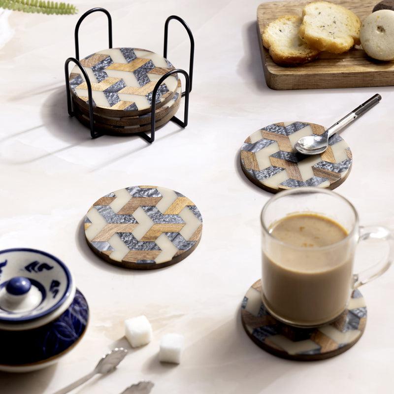 Vara Ethnic Coaster With Stand