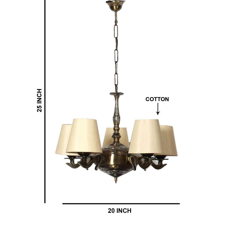 Araba Conical Golden Antique Ceiling Lamp media 6
