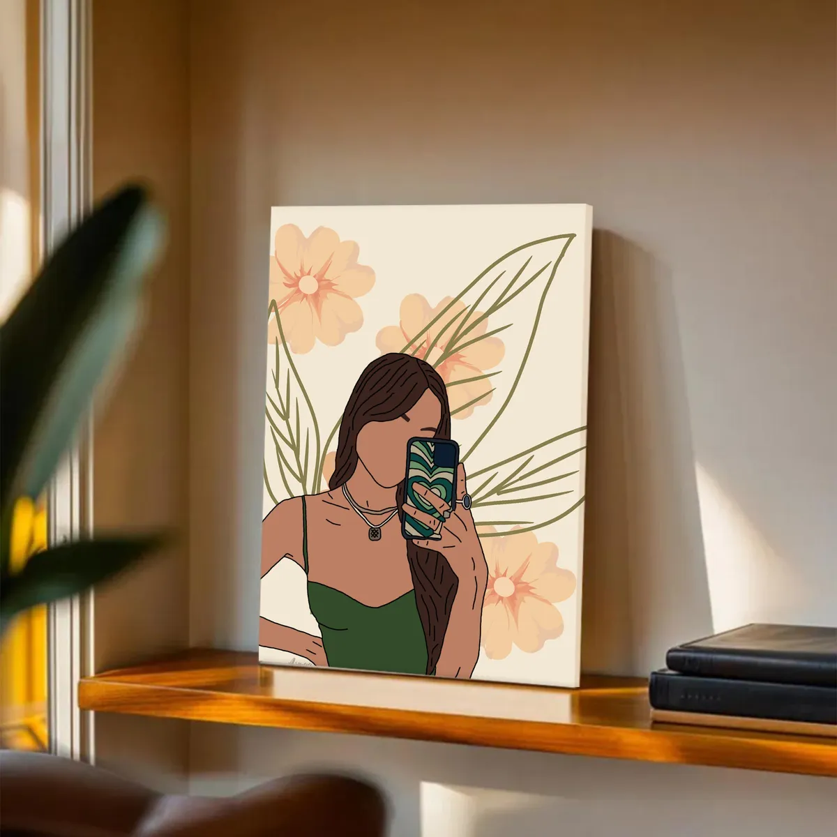 Pastel Pulse Cotton Canvas Wall Painting media 3