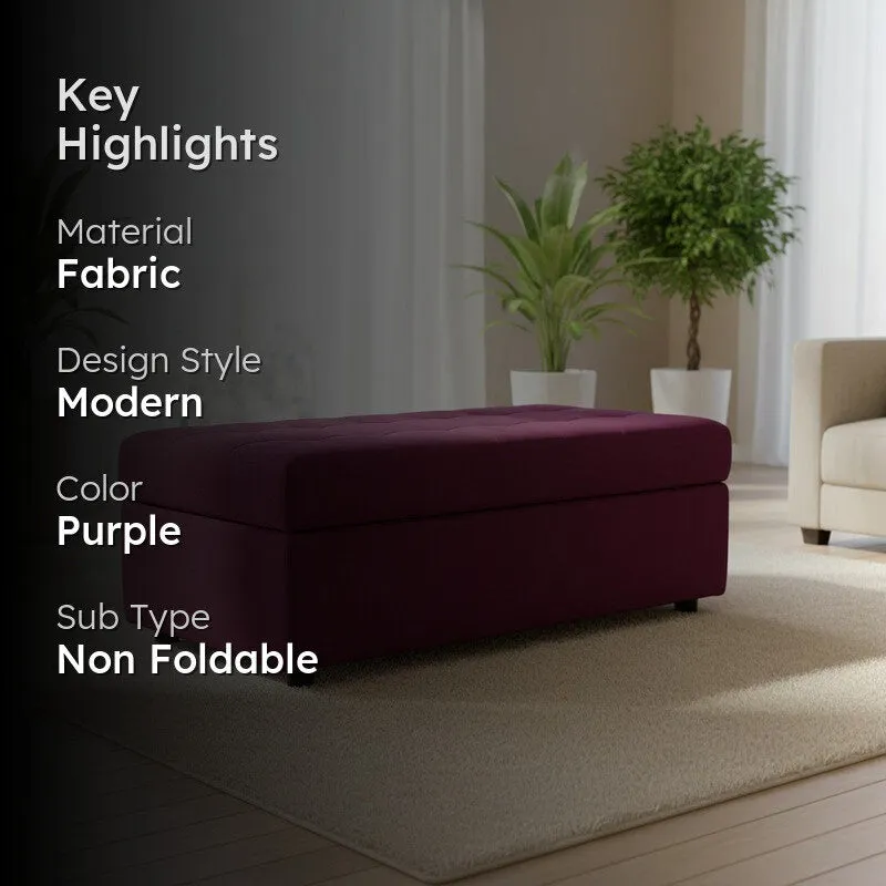 Zaviro Nuvia Ottoman - Purple media 2