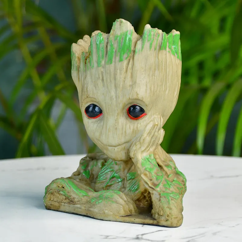 Groot In Thought Resin Showpiece - 5