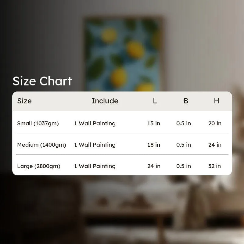 Lemon Study Canvas Wall Painting - Brown Frame media 9