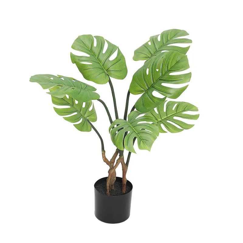 FreshForm Artificial Plant With Black Plastic Pot - 2.6 ft media 5
