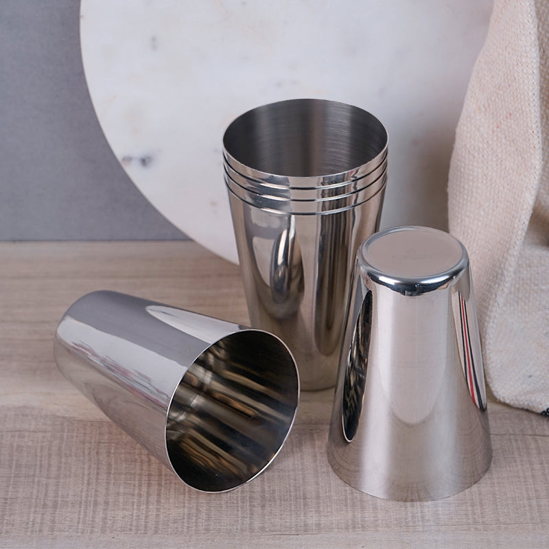 Hiko Stainless Steel Tumbler (350 ML) - Set Of Six media 5