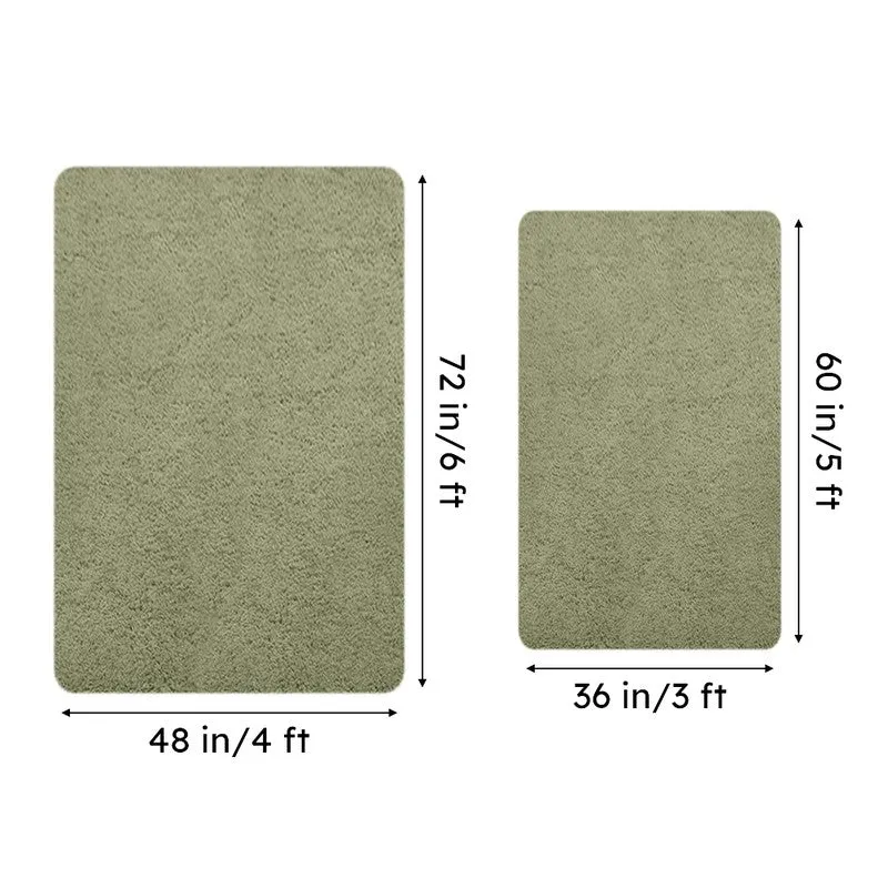 Vegas Luxe Micro Fiber Area Rug - Green media 8