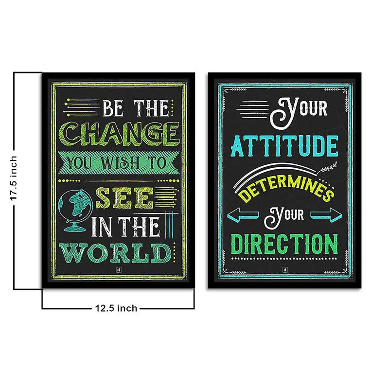 Attitude & Direction Wall Art - Set Of Two media 6