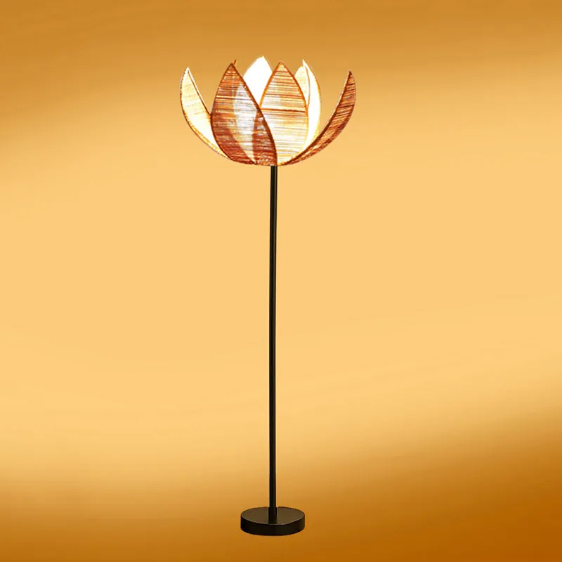 Bambouin Rose Wooden Floor Lamp media 5