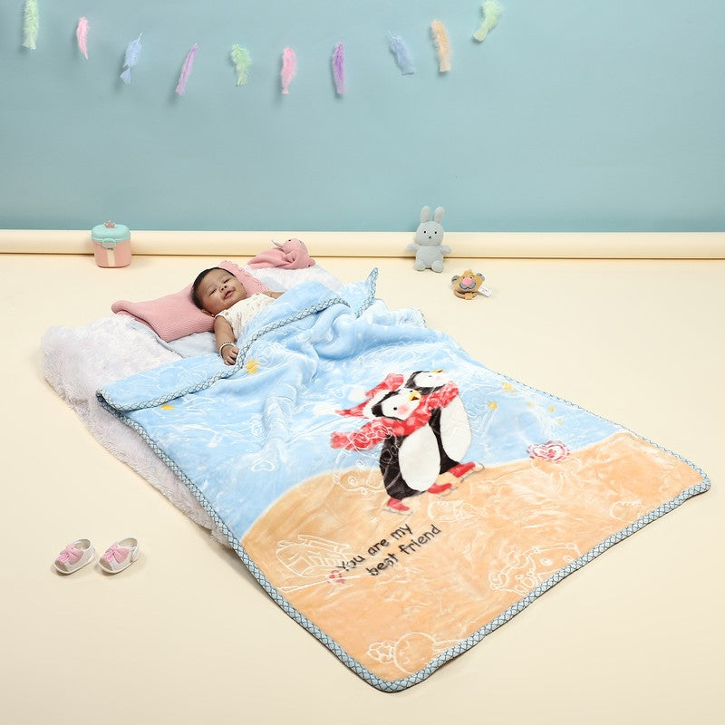 Monte Carlo Penguin Pals Blanket - 600 GSM - 55 x 43 inches