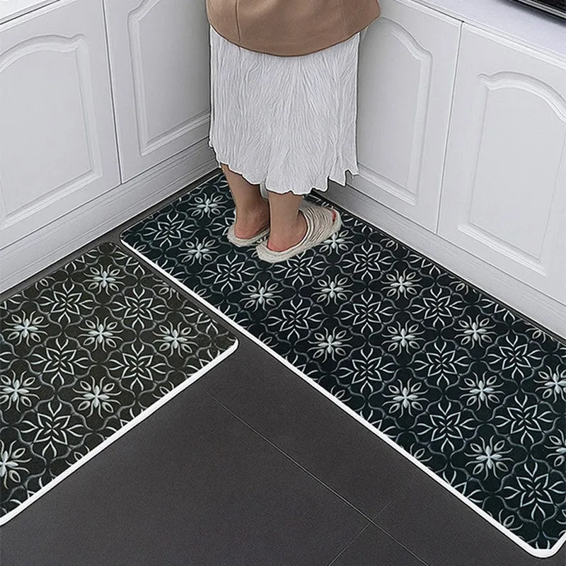 FloorFlora Kitchen Floor Mats (Black) - Set of Two media 5