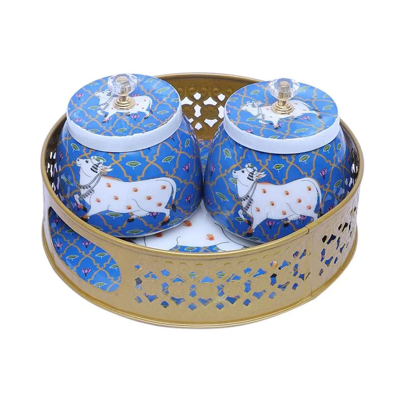 Gavya Jar with Tray (200 ML) - Three Piece Set media 6