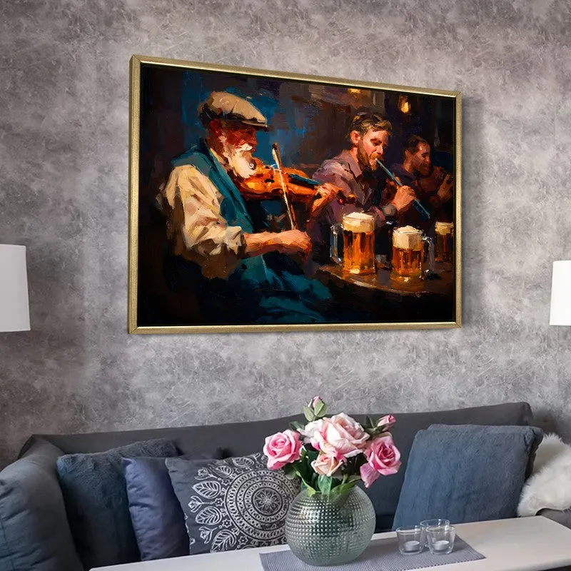 Tavern Tunes Canvas Wall Painting With Frame media 6