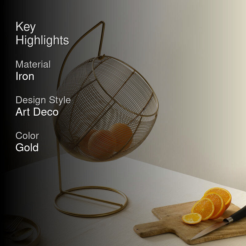 Alavi Fruit Basket - Gold image 2