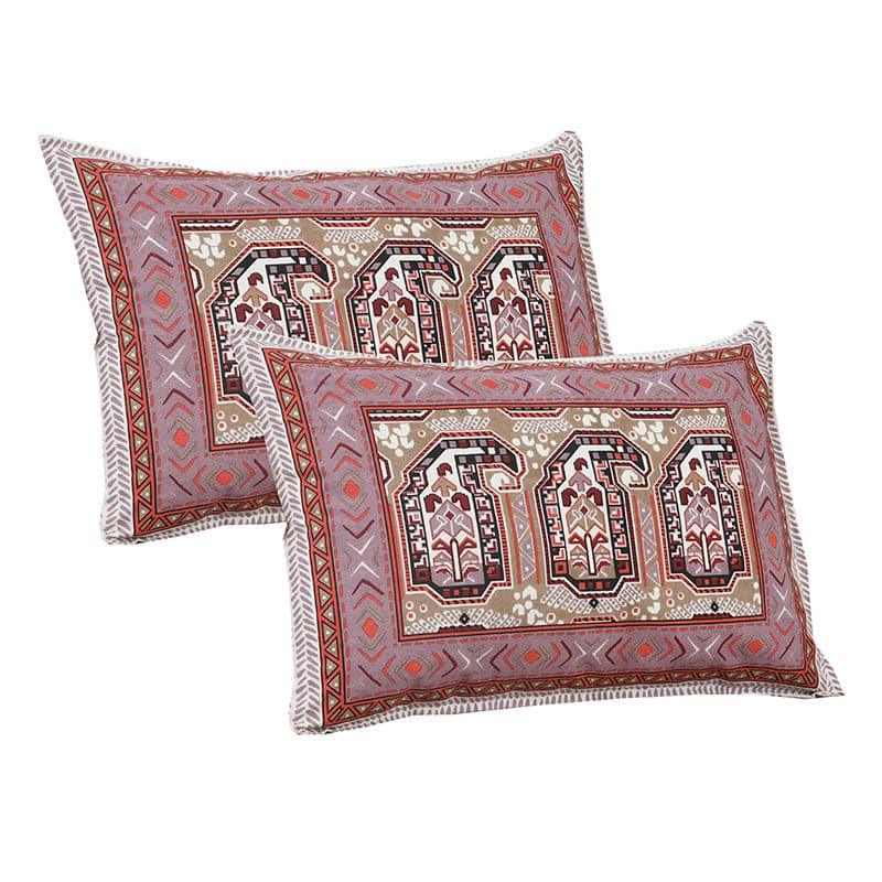 Mikaya Shine Cotton Bedsheet (Red,Brown) - 180 TC media 6