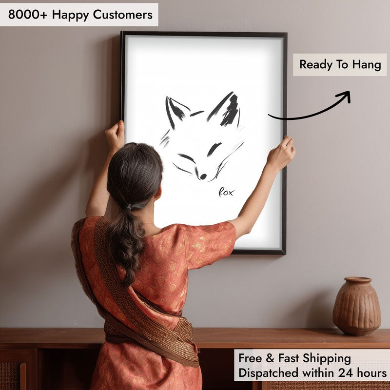 Fox Novo Archival Canvas Wall Art - Black Frame media 6