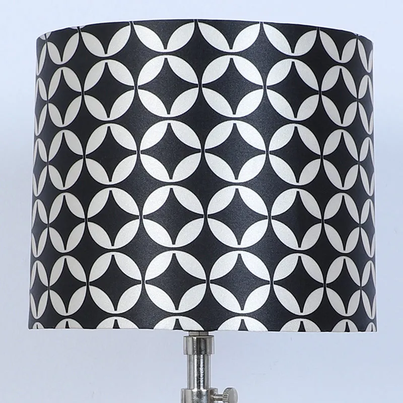 Tatania Printed Tripod Mango Wood Table Lamp - Black,White media 3