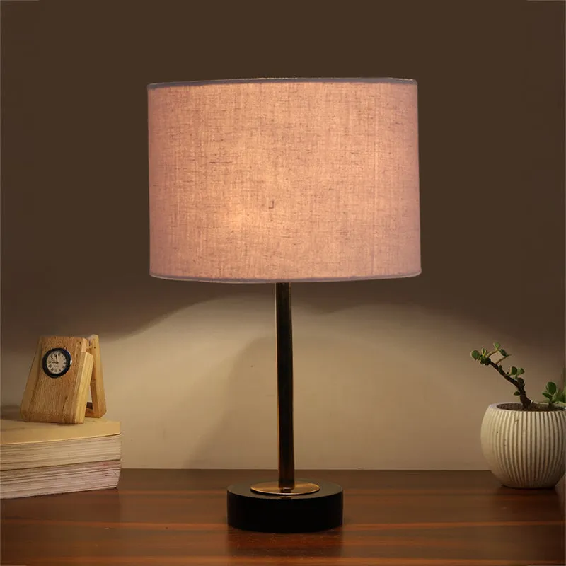Cotin I Rodin Wooden Table Lamp - Grey,Gold,Black media 1