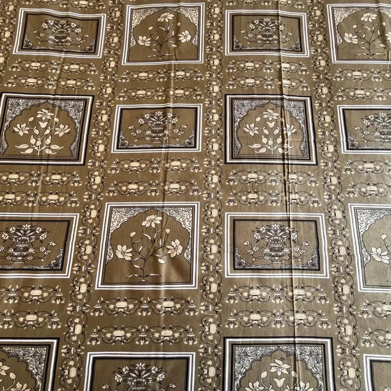 Kalaash Cotton Bedsheets (Brown) - 400 TC media 7