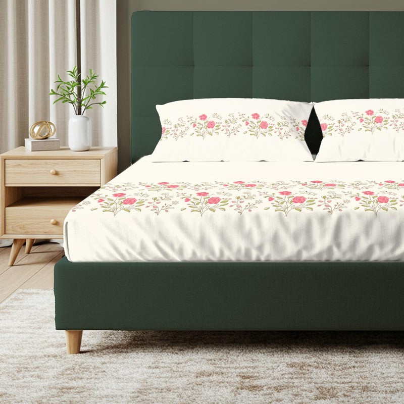 Urban Space Parijat Pure Blossom Cotton Bedsheet - 200 TC media 5