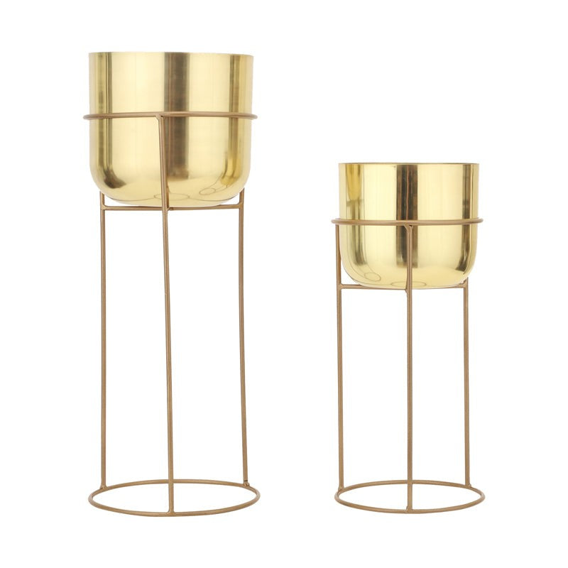 Milara Allure Planter (Gold) - Set Of Two media 3
