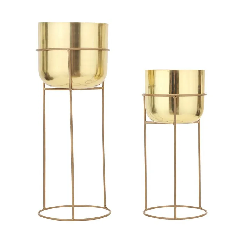 Milara Allure Planter (Gold) - Set Of Two media 3
