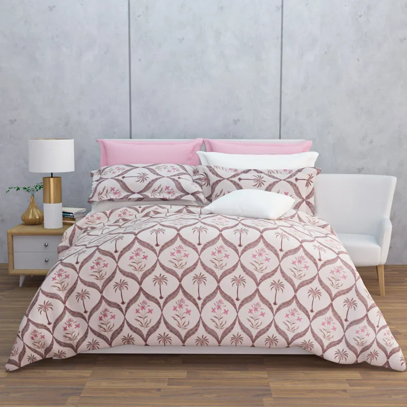 Suite Dreams Cotton Bedsheet (Light Pink) - 144 TC media 7