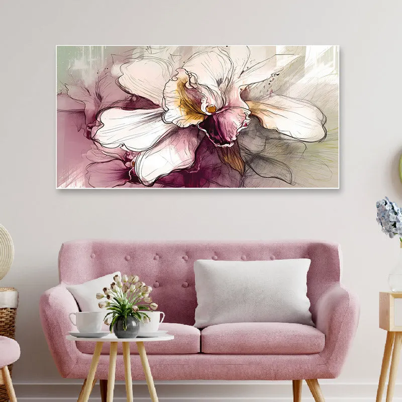 Doris Abstract Flora Canvas Wall Painting media 1
