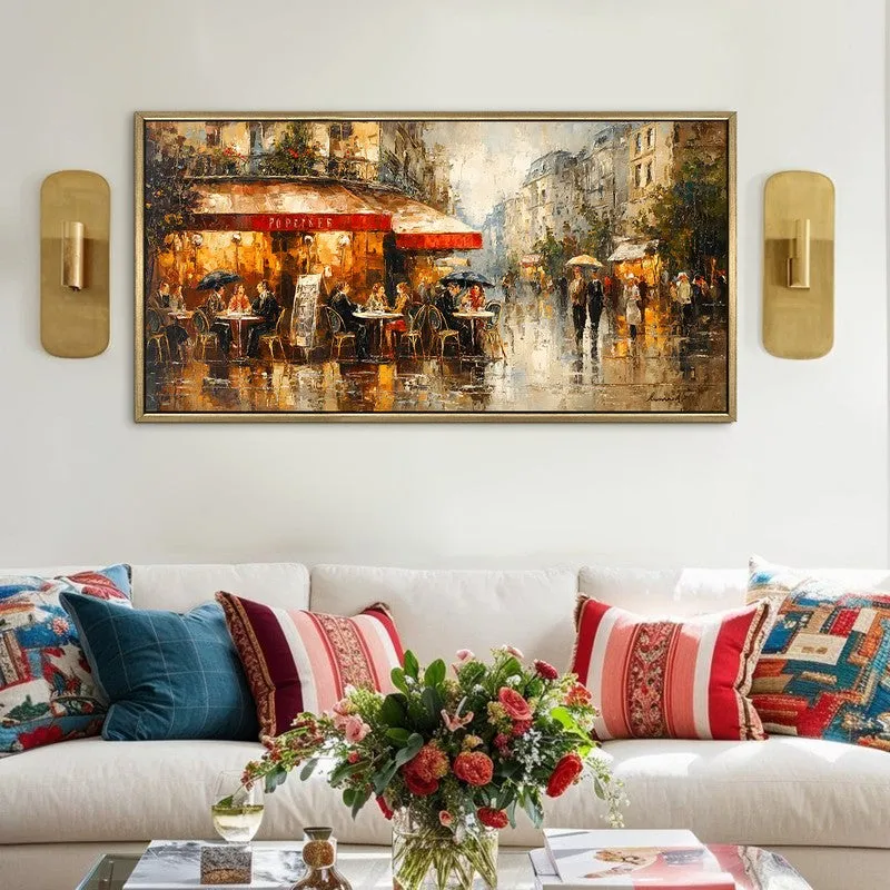 City Boulevard Canvas Wall Painting With Frame media 1