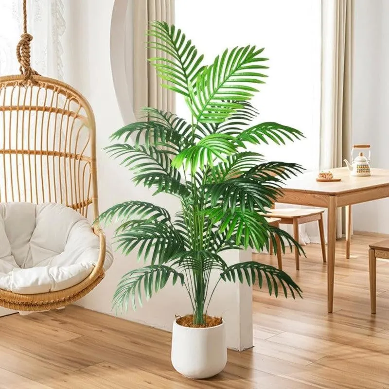 Faux Tropic Butterfly Palm With Pot (3.61 ft) - Set Of Two media 3