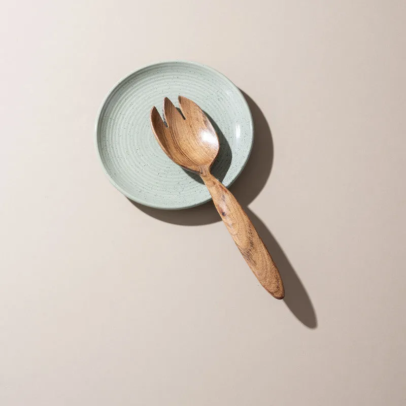 Mavyn Handcrafted Mango Wood Salad Server - Set Of Two media 3