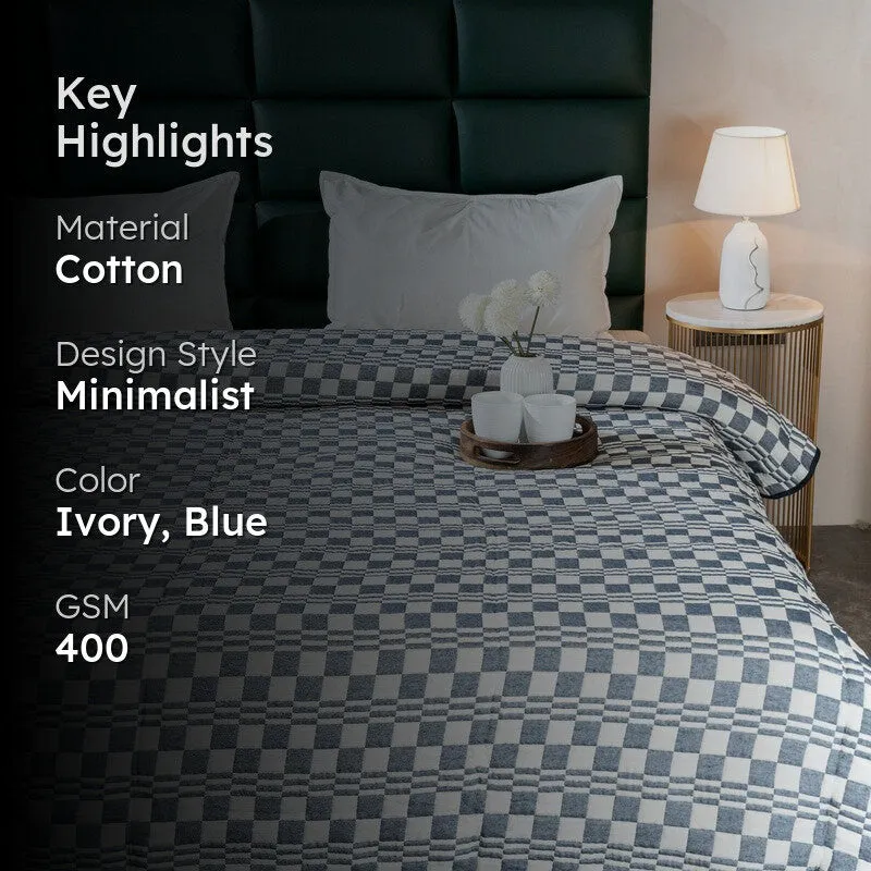Ivory-Blue DIBBI Design Comforter media 2