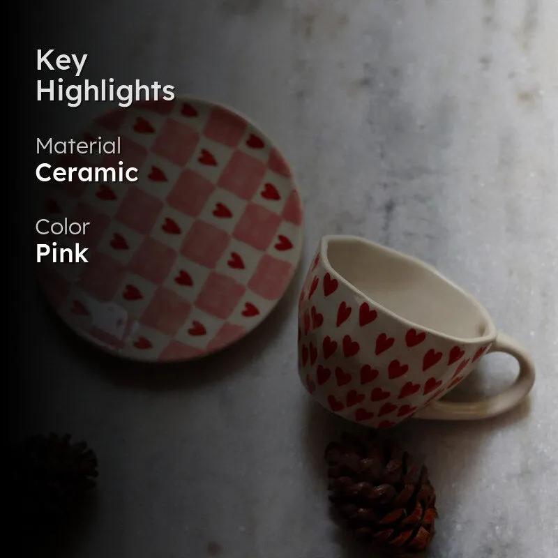 Hearty Grid Cup & Snack Plate - Two Piece Set media 2