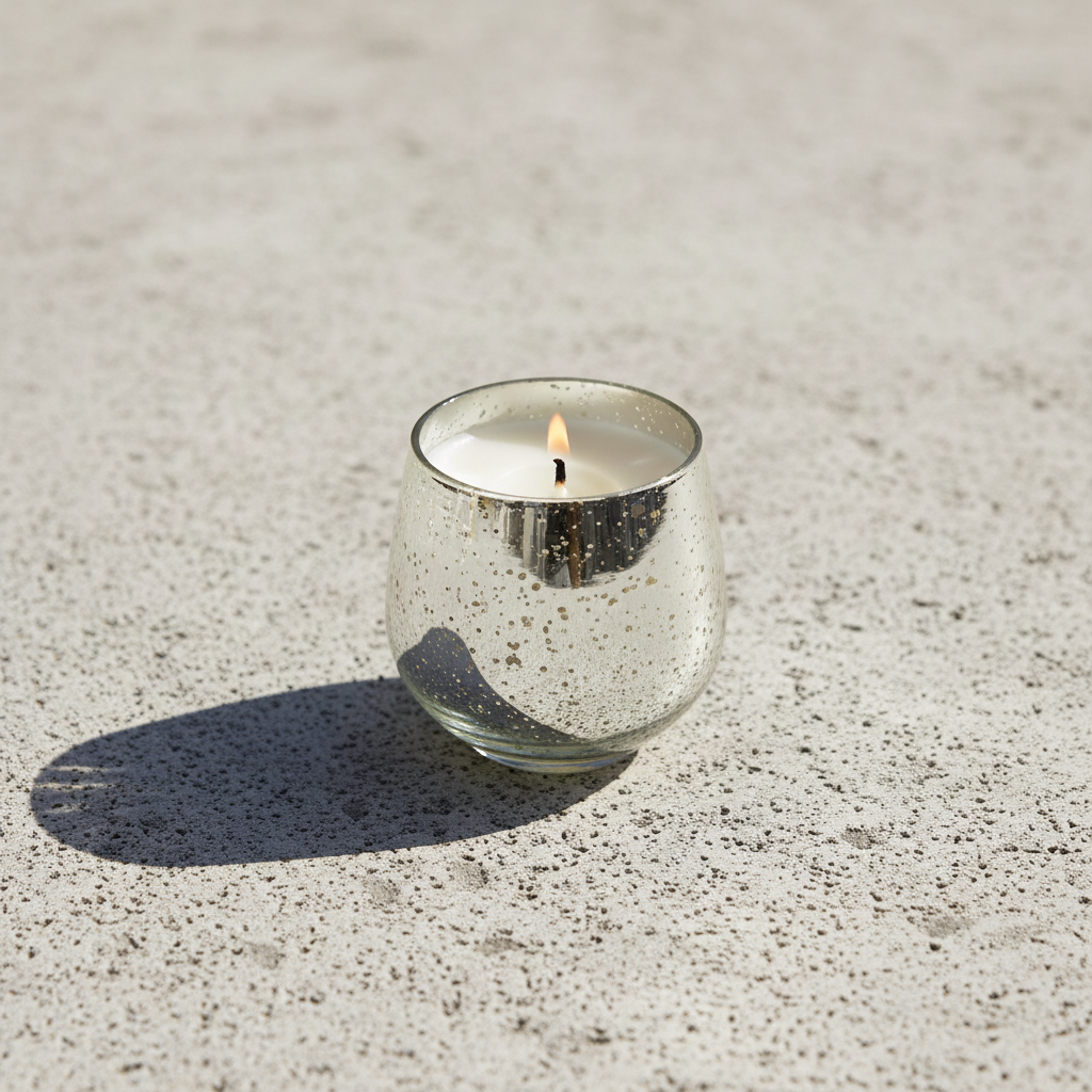 Glimmer Gala Scented Candle - Silver
