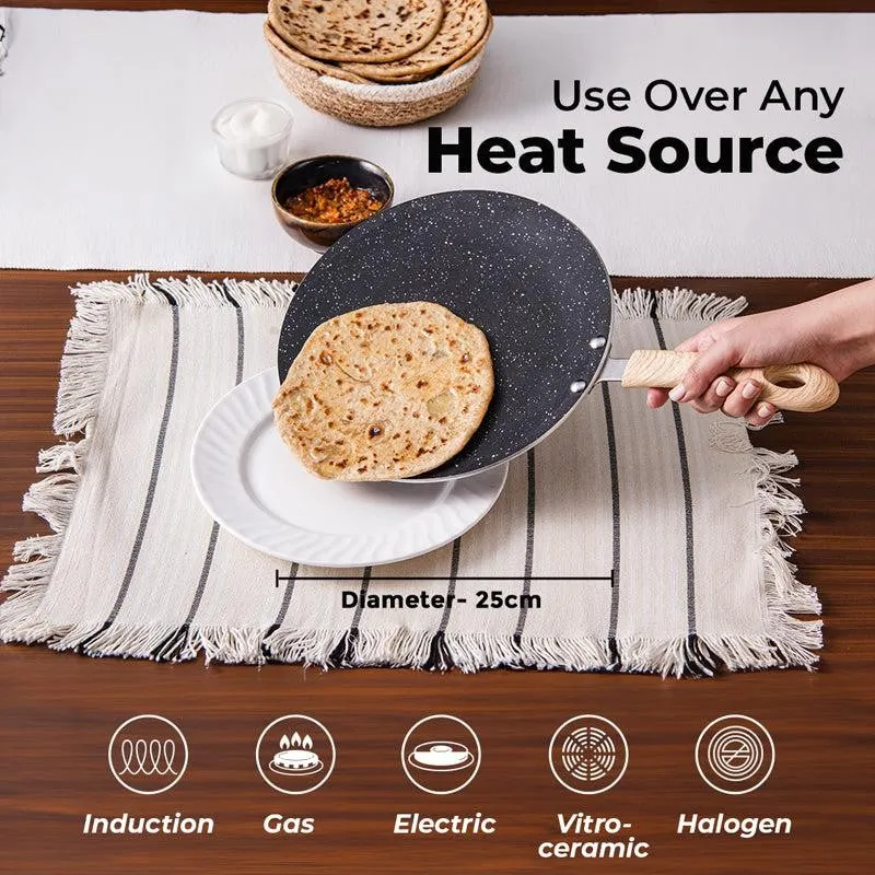 Bergner Bellini Plus Aura Non Stick Concave Roti Tawa - 25 CM media 6