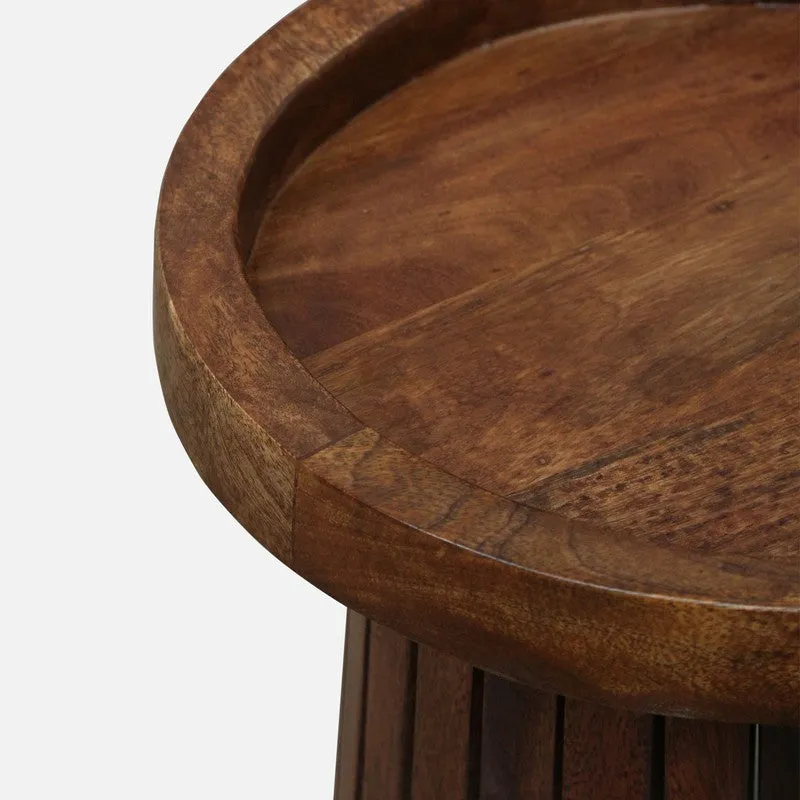 UrbanNest Mango Wood Side & Bedside Tables - Brown media 6