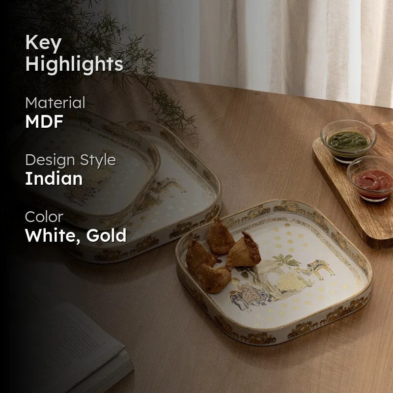 Timberline Rectangle MDF Serving Tray - Set Of Three media 2