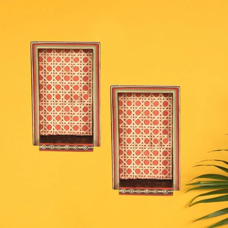 Ethnic Bliss Wall Shelf - Set Of Two media 1