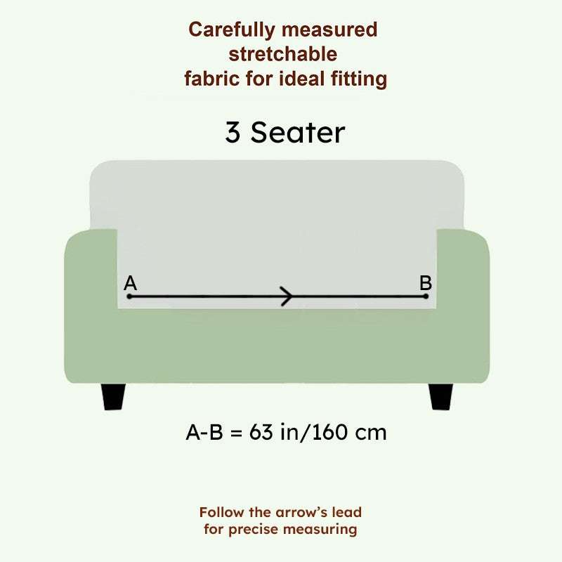 Melvian Sofa Cover (Beige) - Three Piece Set media 9