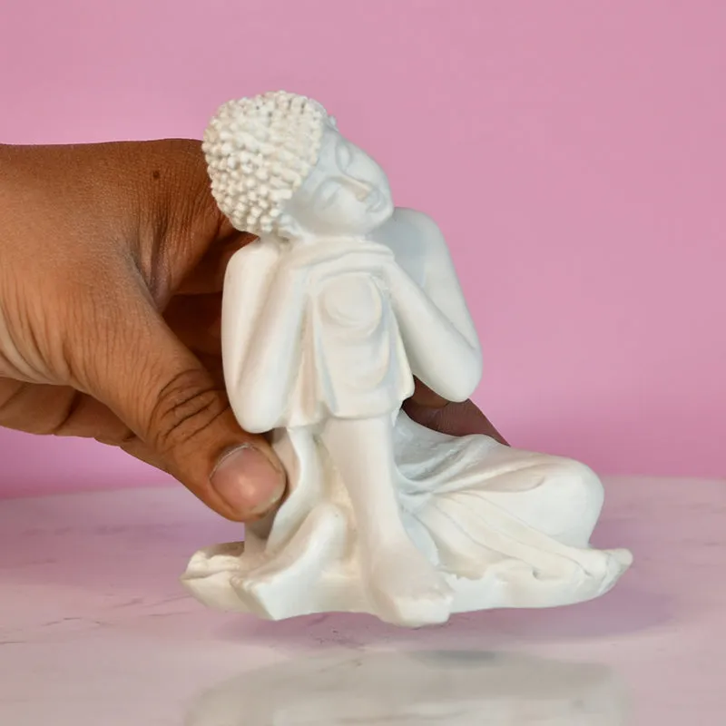 Thinking Buddha Resin Idol media 3