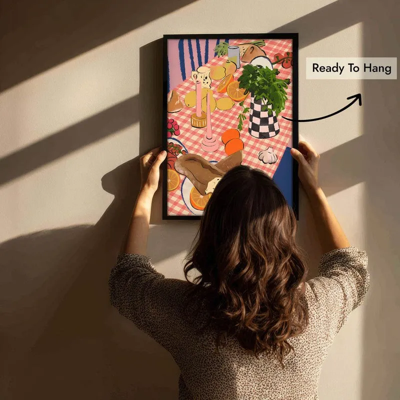 Dining Jewel Archival Canvas Wall Art - Black media 6