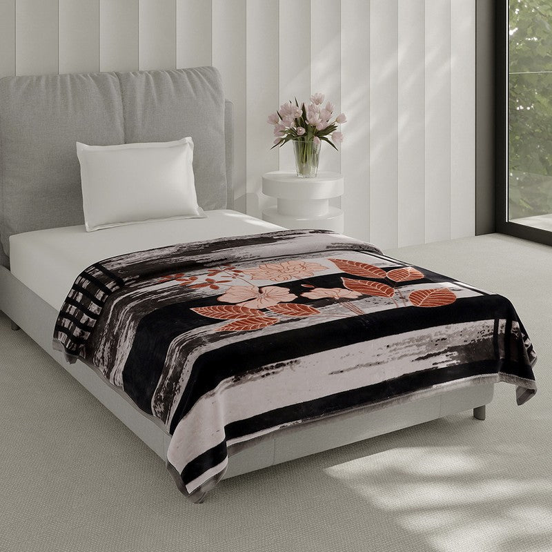 Monte Carlo Midnight Blossom Blanket - 483 GSM
