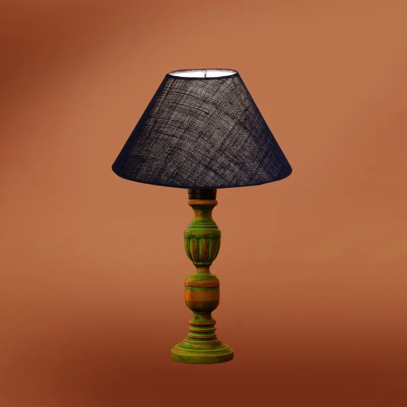 Arvello Velin Wooden Table Lamp - Blue media 7