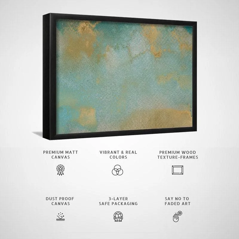 Gold Galore Wall Painting - Black Frame media 5