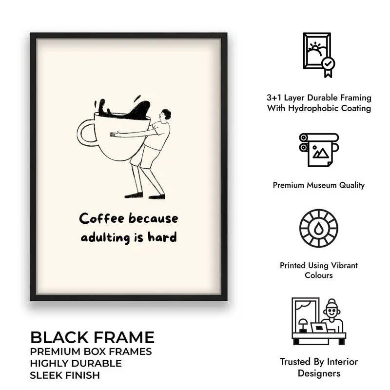 Bold Brew Archival Canvas Wall Art - Black media 9