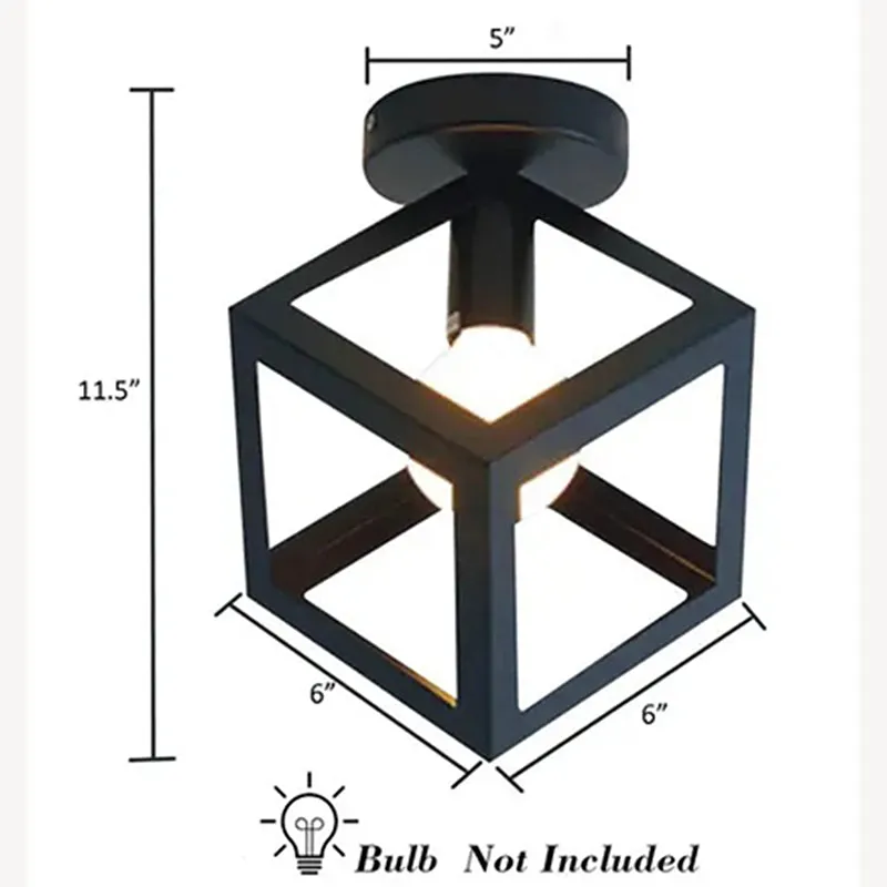 Cuboid Lit Ceiling Lamp media 6