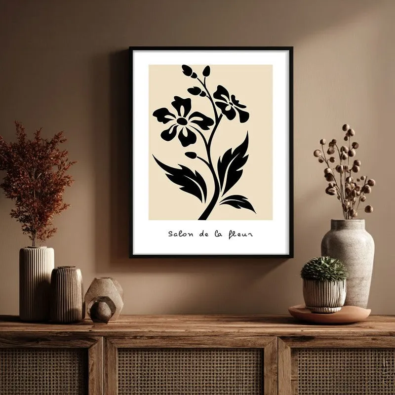 Bold Bloom Canvas Wall Painting With Black Frame media 6