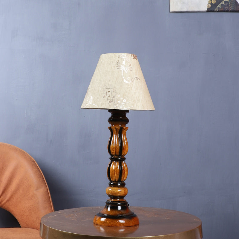 Rodra Iron Table Lamp - Ivory,Brown media 3