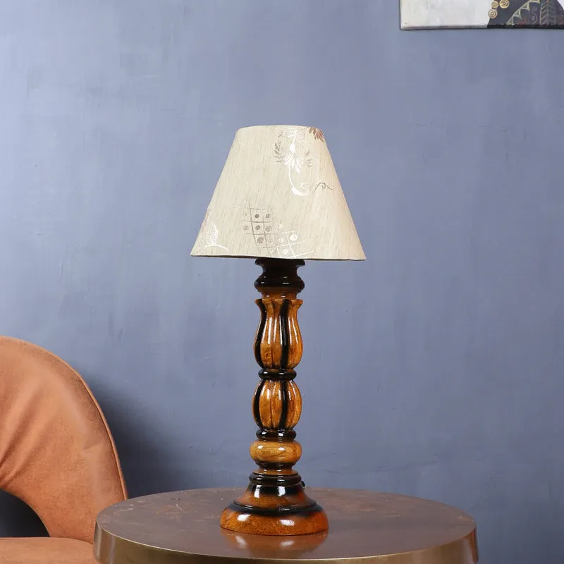 Rodra Iron Table Lamp - Ivory,Brown media 3