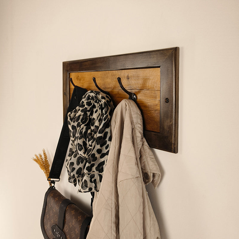 Struktura Wooden Wall Coat Hanger cum Key Holders media 4
