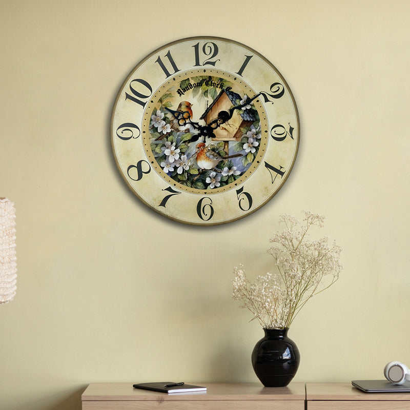 Rivo Wood Analog Wall Clock