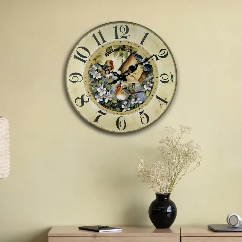 Rivo Wood Analog Wall Clock media 1